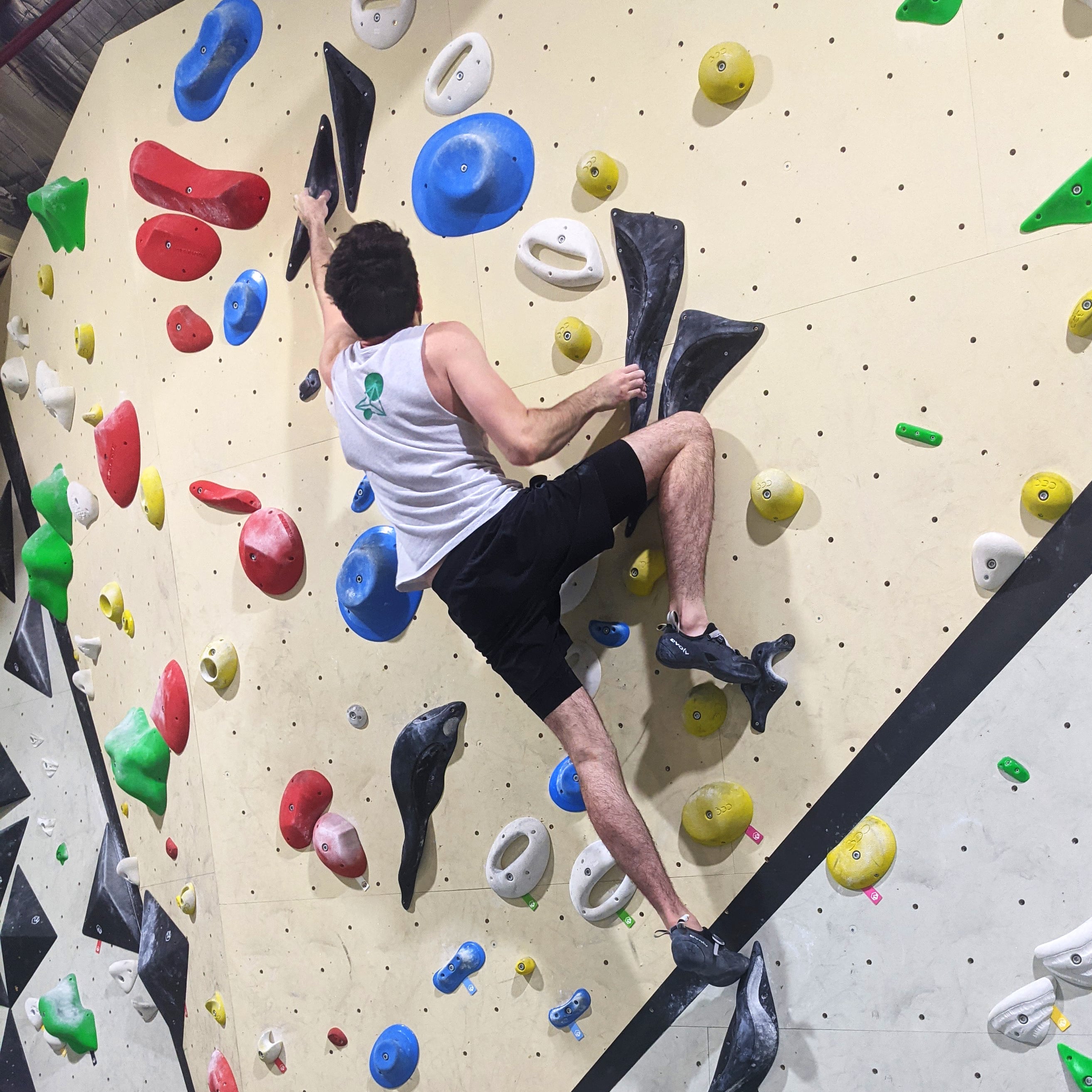 Myself climbing, looking very strong and impressive - wow!